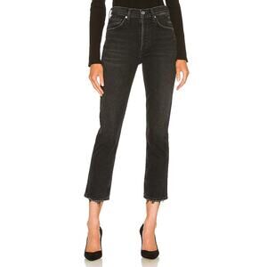 Citizens Of Humanity 'Jolene' Black High Rise Vintage Slim Denim Jean Size 24